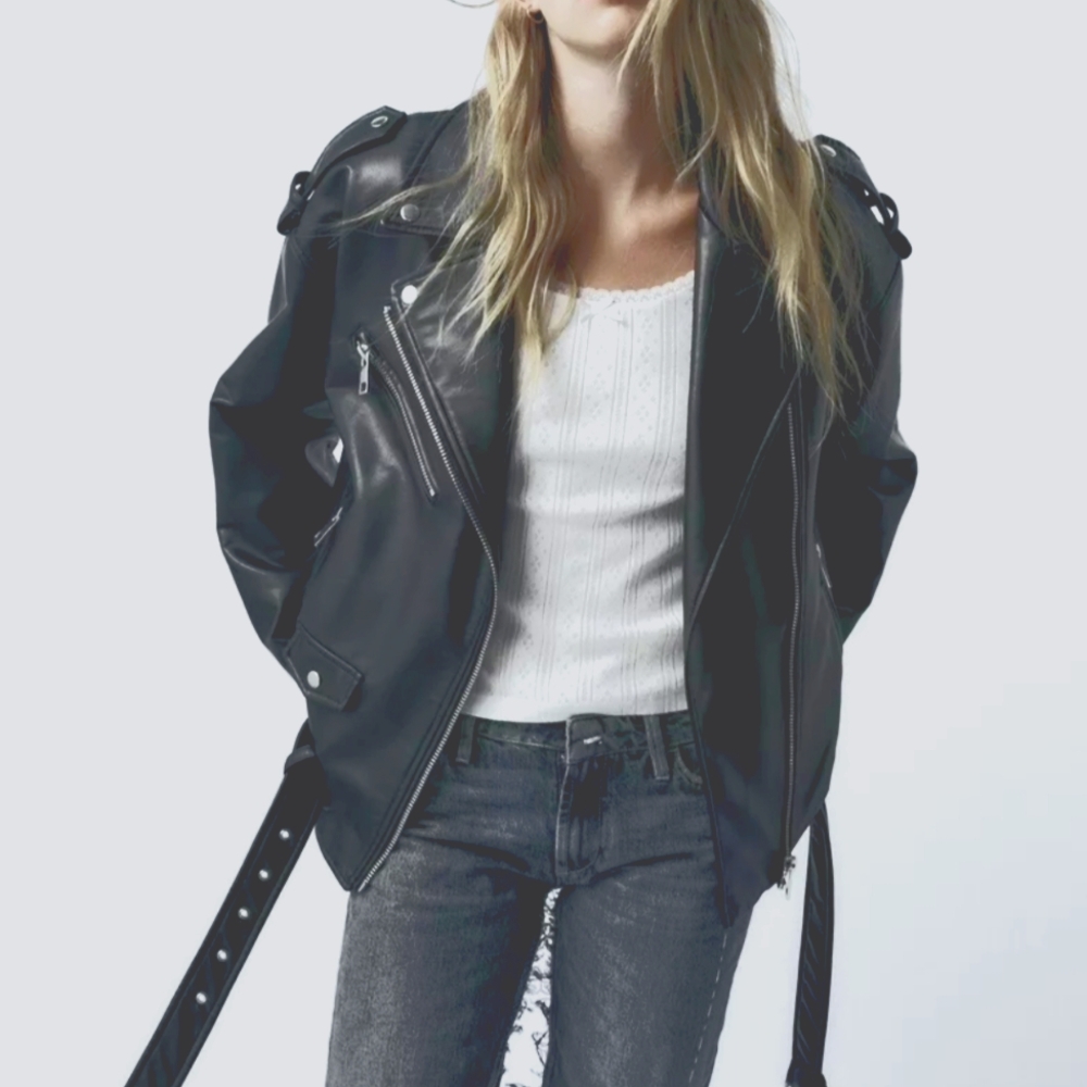 Zara Faux Leather Oversized Jacket | Size:XL | NWT